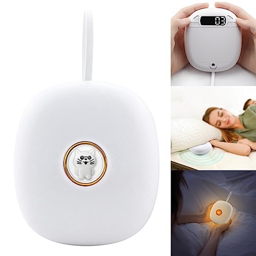 GaRcan Bonito Reloj Despertador electrónico con Estilo de Dibujos Animados, Efecto de vibración, Pantalla LED, Dos Juegos de alarmas, Intensidad de vibración Ajustable