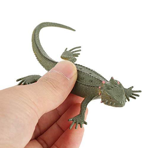 Garosa 12 Unids/Set Lagarto Juguetes para Niños, Simulado Jungle Animal Figura de Acción Juego Set Plástico Temprano Herramienta Educativa Suministros de Fiesta para Niños