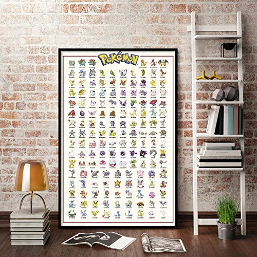 GBEye Pokemon - Póster Kanto 151 alemán (91,5 x 61 cm)