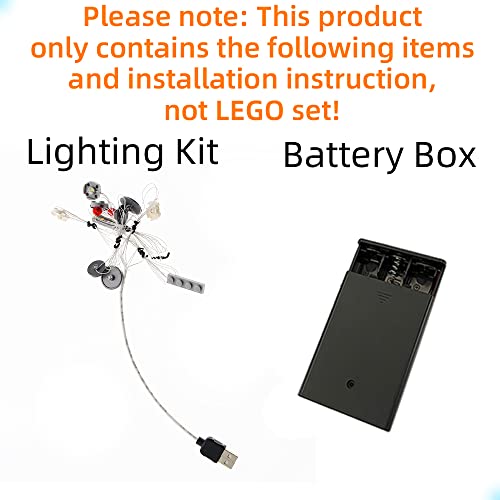 GEAMENT Kit de Luces LED Compatible con Lego Caza Estelar ala-Y (Y-Wing Starfighter) - Conjunto de luz para Star Wars 75181 (Juego Lego no Incluido)