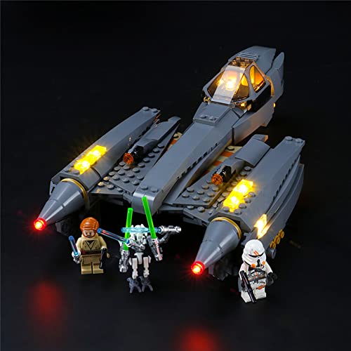 GEAMENT Kit de Luces LED Compatible con Lego Caza Estelar del General Grievous (General Grievous's Starfighter) - Conjunto de luz para Star Wars 75286 (Juego Lego no Incluido)