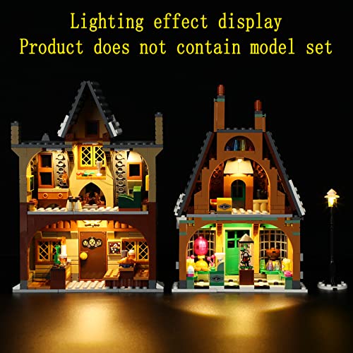 GEAMENT Kit de Luces LED Compatible con Lego Harry Potter Visita à Aldeia de Hogsmeade - Conjunto de luz para Harry Potter 76388 (Juego Lego no Incluido)