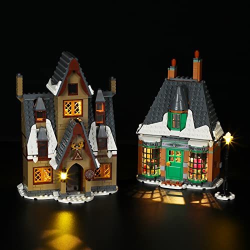 GEAMENT Kit de Luces LED Compatible con Lego Harry Potter Visita à Aldeia de Hogsmeade - Conjunto de luz para Harry Potter 76388 (Juego Lego no Incluido)