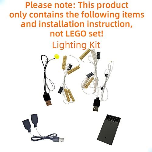 GEAMENT Kit de Luces LED para Gran Comedor de Hogwarts (Hogwarts Great Hall) - Compatible con Harry Potter Lego 75954 (Juego Lego no Incluido) (con Instrucciones)