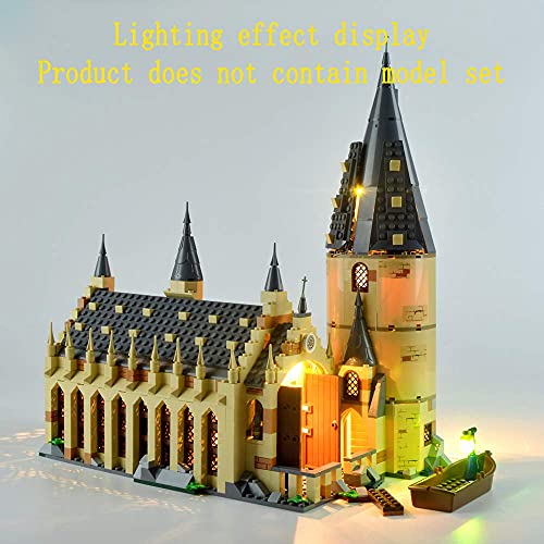 GEAMENT Kit de Luces LED para Gran Comedor de Hogwarts (Hogwarts Great Hall) - Compatible con Harry Potter Lego 75954 (Juego Lego no Incluido) (con Instrucciones)