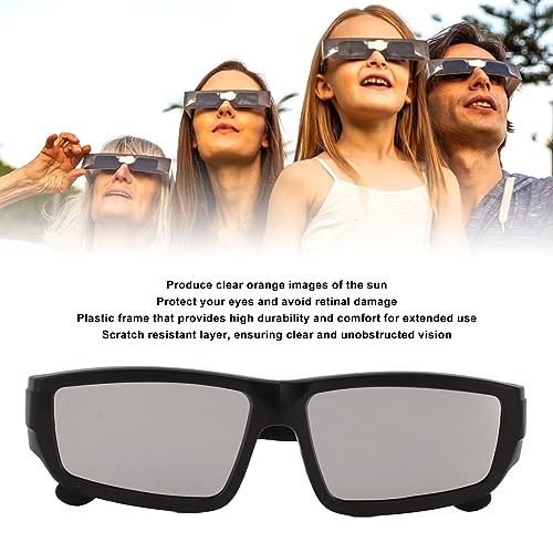 Gedourain de Eclipse Solar Protección contra Rayos UV Resistente a los Arañazos Gafas de Sol Ligeras y Cómodas con Protección Solar Paquete de 5 para Observación Directa del Sol