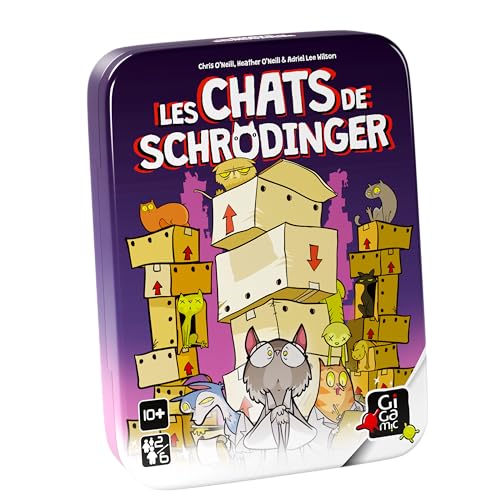 GIGAMIC Les Gats DE Schrodinger – Juego de Bluff Accesible – A Partir de 10 años