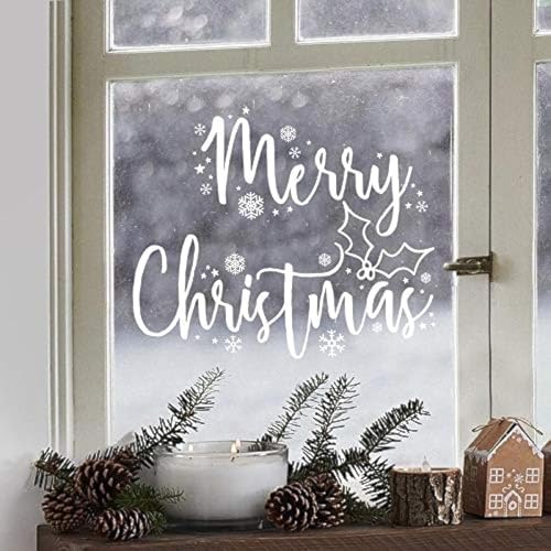 Ginger Ray Adhesivo decorativo reutilizable para ventana con texto en inglés "Let It Snow"