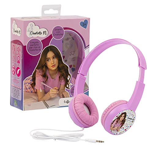 Giochi Preziosi - Charlotte M-Cufione para Escuchar tu música Favorita, con Almohadillas para Orejas Acolchadas y Banda Ajustable para una Escucha cómoda, Multicolor, CHR07000