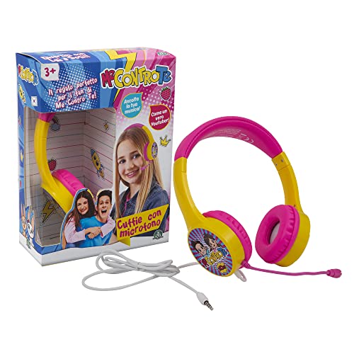 Giochi Preziosi Me Contro Te MEC08000 Auriculares con micrófono, Banda Ajustable y Almohadillas para Las Orejas Acolchadas para Aumentar la Comodidad Durante el Uso, a Partir de 3 años