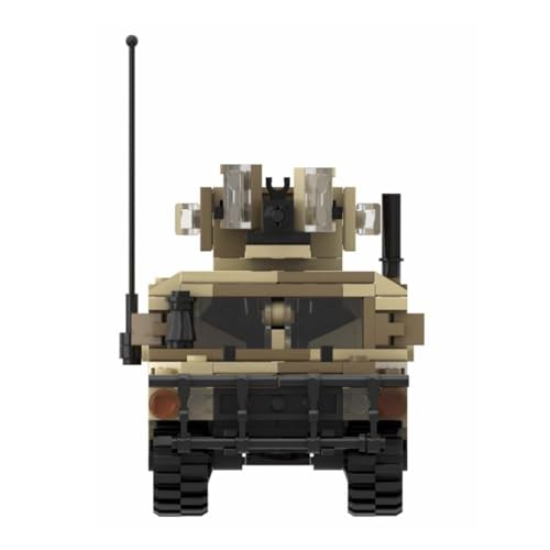 Glimetal Juego de construcción de tanques militares, 227 piezas, juego de construcción de armadura de armas Caesar, bloques de sujeción compatibles con Lego