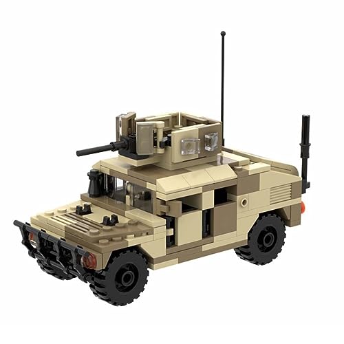 Glimetal Juego de construcción de tanques militares, 227 piezas, juego de construcción de armadura de armas Caesar, bloques de sujeción compatibles con Lego