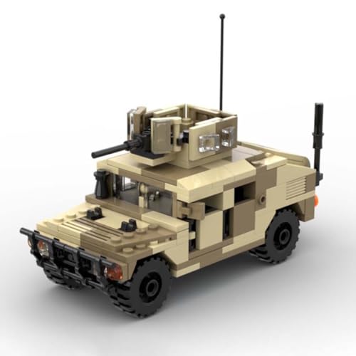 Glimetal Juego de construcción de tanques militares, 227 piezas, juego de construcción de armadura de armas Caesar, bloques de sujeción compatibles con Lego