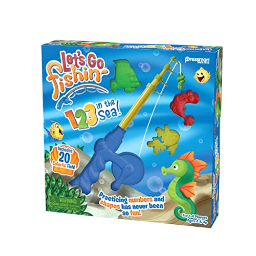 GOLIATH Let's Go Fishin - Juego de Mesa para niños y niñas de Cuatro años en adelante, Juego de acción con Peces, estimula los Reflejos, Multicolor, 926629.006