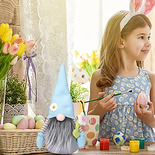 GOOLI Muñeco de Peluche de gnomos de Pascua, Juguete de figurita de Pascua de Peluche de gnomo sin Rostro de Primavera, Decoraciones de Mesa de muñecos de Duende Enano escandinavo Tomte Nisse Sueco