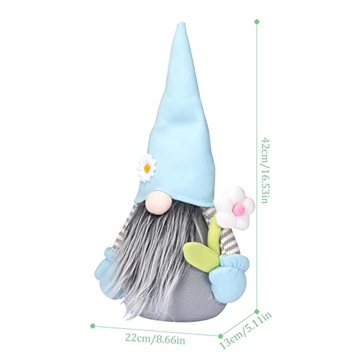 GOOLI Muñeco de Peluche de gnomos de Pascua, Juguete de figurita de Pascua de Peluche de gnomo sin Rostro de Primavera, Decoraciones de Mesa de muñecos de Duende Enano escandinavo Tomte Nisse Sueco