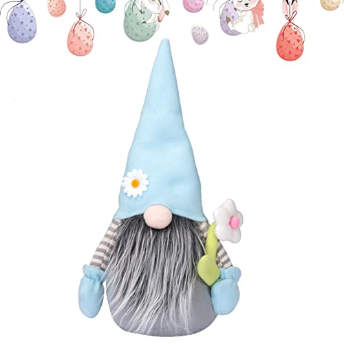 GOOLI Muñeco de Peluche de gnomos de Pascua, Juguete de figurita de Pascua de Peluche de gnomo sin Rostro de Primavera, Decoraciones de Mesa de muñecos de Duende Enano escandinavo Tomte Nisse Sueco