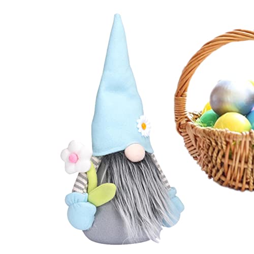 GOOLI Muñeco de Peluche de gnomos de Pascua, Juguete de figurita de Pascua de Peluche de gnomo sin Rostro de Primavera, Decoraciones de Mesa de muñecos de Duende Enano escandinavo Tomte Nisse Sueco