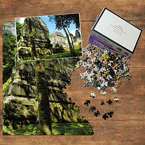 Guatemala Tikal Puzzle 1000 Piezas para Adultos Familia Rompecabezas Recuerdo Turismo Regalo