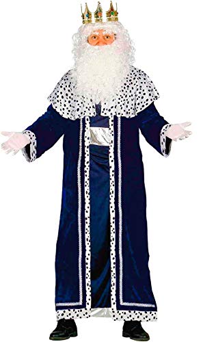 Guirca- Disfraz Rey Mago Melchor para adulto, Color negro, talla L (42400.0) , color/modelo surtido