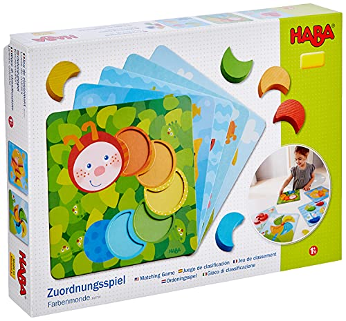 HABA 303710 - Juego de Clasificación Oruga de Colores. Más 18 Meses