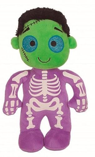 Halloween Decoracion Casa - Muñecos de Halloween: Calabaza, Calavera, Frankestein, Dracula - Pack 4 Peluches para Niños, Regalos, Fiesta y Decoracion Interior (Pack de 4 Muñecos)