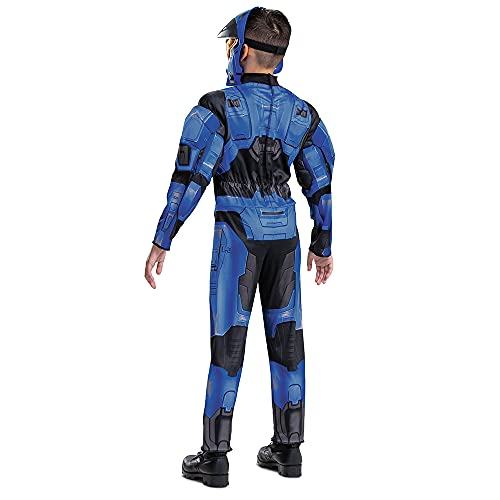 Halo Spartan 2 Blue Muscle Costume for Kids, Classic Size Extra Large (14-16)