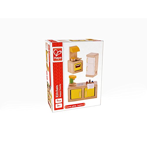 Hape E3453 Kitchen - Wooden Dolls House Accessories, Multicolor, 19.8 x 9.9 x 25.8 centimetres