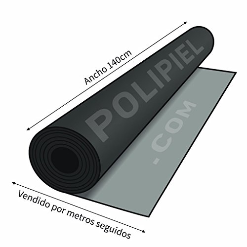 HAPPERS Polipiel para Tapizar 1 metro con Ancho 140cm. Venta de Polipiel por metros Solar Color Verde Oscuro