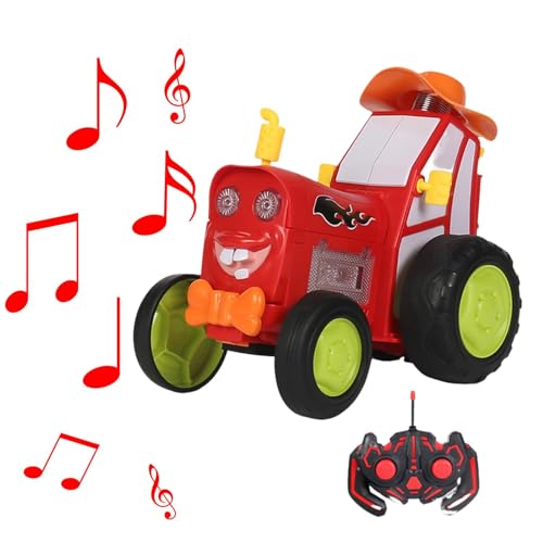 Harilla Control Remoto Crazy Jumping Dancing Car para niños Regalos de cumpleaños, Rojo