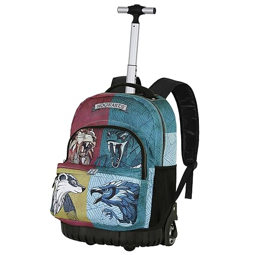 Harry Potter Magic Animals-Mochila Trolley GTS FAN, Multicolor, 32 x 47 cm, Capacidad 39 L