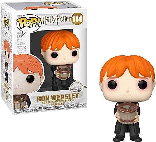 HARRY POTTER - Ron Weasley Puking babosas con cubo Funko Pop! Figura de vinilo (empaquetado con funda protectora compatible con caja Pop), multicolor, 3.75 pulgadas