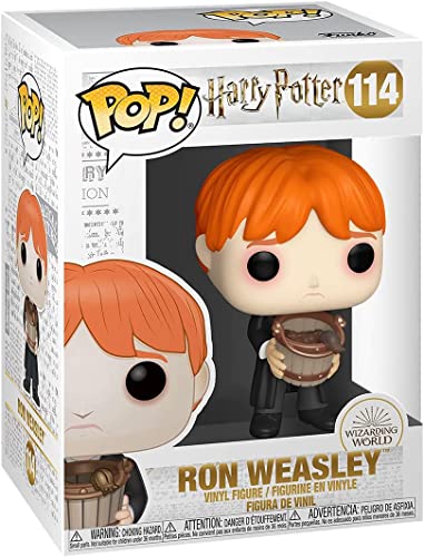 HARRY POTTER - Ron Weasley Puking babosas con cubo Funko Pop! Figura de vinilo (empaquetado con funda protectora compatible con caja Pop), multicolor, 3.75 pulgadas