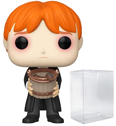 HARRY POTTER - Ron Weasley Puking babosas con cubo Funko Pop! Figura de vinilo (empaquetado con funda protectora compatible con caja Pop), multicolor, 3.75 pulgadas