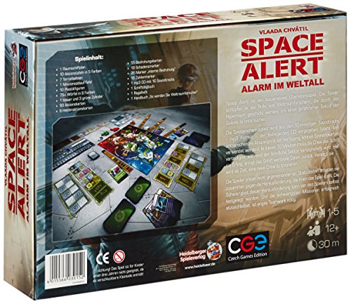 Heidelberger HEICZ005 Space Alert - Juego de Mesa (versión en alemán)