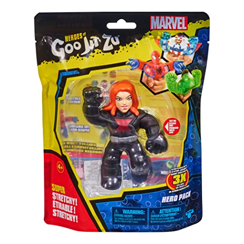 Heroes of Goo Jit Zu Paquete de héroes Marvel Black Widow – Flexible 11,5 cm 41441