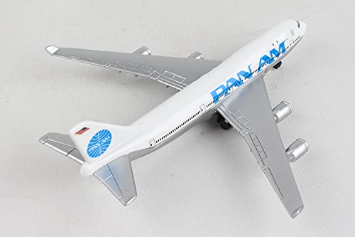 Herpa 86RT-0314 - Pan Am Airplane, Boeing 747, Modelo de avión, piloto, Modelo en Miniatura, Modelo Escala, Coleccionable, Juguete, Metal, plástico, Multicolor - Escala 1:500