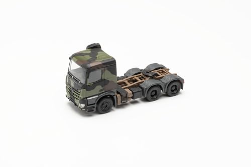 Herpa Miniatura del camión Mercedes-Benz Arocs 6x4 Fuerzas Armadas alemanas, Escala 1/87, maqueta de colleción, modelismo, Modelo aleman, Figura plástico