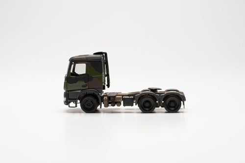 Herpa Miniatura del camión Mercedes-Benz Arocs 6x4 Fuerzas Armadas alemanas, Escala 1/87, maqueta de colleción, modelismo, Modelo aleman, Figura plástico