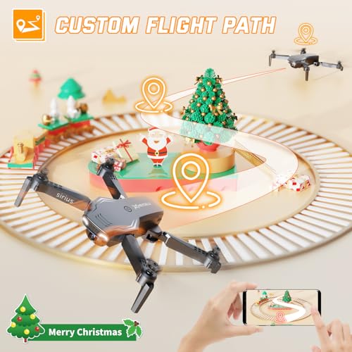 Heygelo S90 Drones con Cámara 1080P para niños, WiFi FPV RC Quadcopter para Principiantes, Modo Sin Cabeza,3 Velocidad,3D Flip,Fotografía Gesto, Modo Órbita, Mini Drone Regalos y Juguetes para Niños