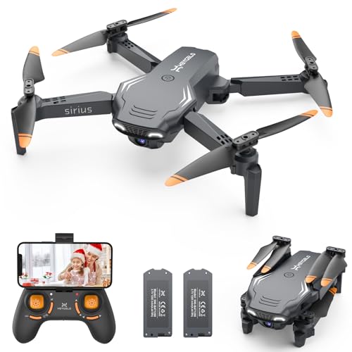 Heygelo S90 Drones con Cámara 1080P para niños, WiFi FPV RC Quadcopter para Principiantes, Modo Sin Cabeza,3 Velocidad,3D Flip,Fotografía Gesto, Modo Órbita, Mini Drone Regalos y Juguetes para Niños