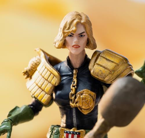 HiPlay HIYA Figura coleccionable: Juez Dredd Judge Anderson Dark Justice, escala 1:18 figura de acción en miniatura femenina EMJ0261