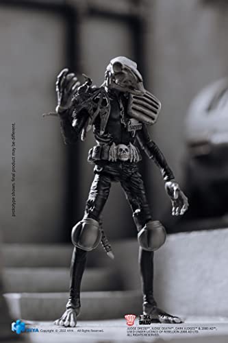 Hiya Toys - Judge Dredd - Figura de acción de Judge Mortis Px 1/18 en Blanco y Negro