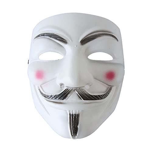 HJHL V para la máscara de Hackers de Vendetta, accesorios de fiesta de disfraces de Halloween