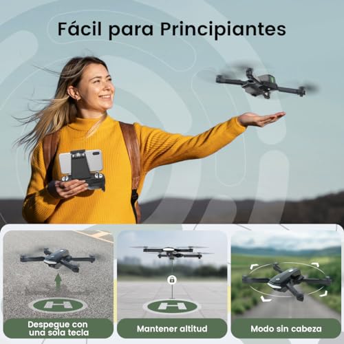 Holy Stone HS260 Drone con Cámara WiFi 1080P HD RC Quadcopter con 2 Baterías Tiempo de Vuelo Largo Aplicación Controlada Video en Vivo Dron Fotográfico con Bolsa para Niños Juego para Principiantes