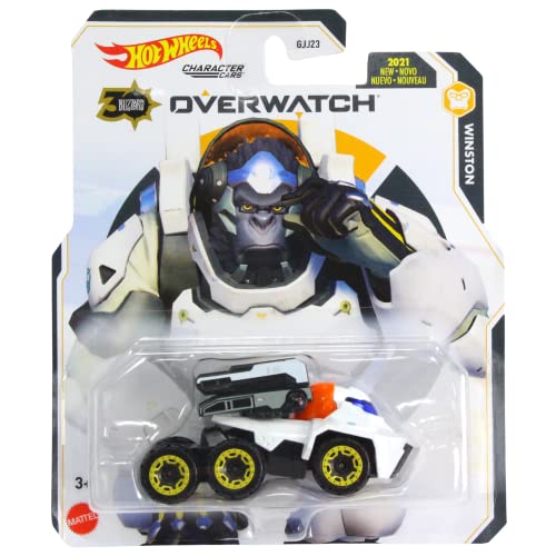 Hot Wheels Overwatch - GJJ23 Escala 1:64 Diecast 30th Anniversary Character Cars - Winston