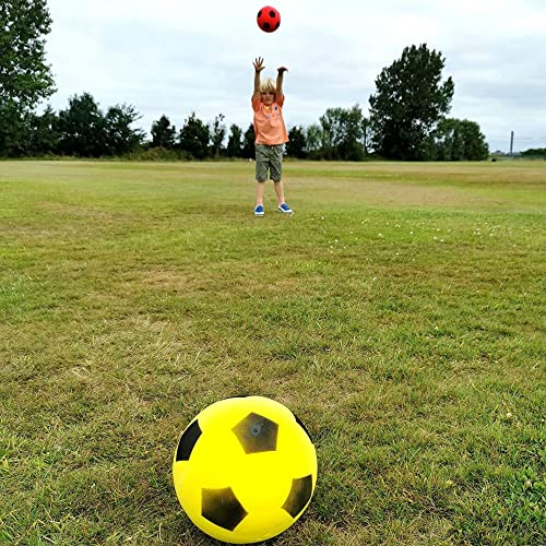 HTI Fun Sport Softball - Balón de fútbol Espuma para Interiores/Exteriores, Pelota de Espuma para Horas de diversión, fútbol para Adultos, niños y niñas de Todas Las Edades (Yellow)