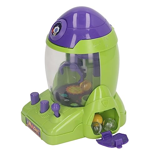 Huairdum Máquina de Garra Espacial, Linda Capacidad de Pensamiento para Ejercicio Máquina de Garra en Miniatura Portátil Forma de Cohete para Mesa para Niños (Green)