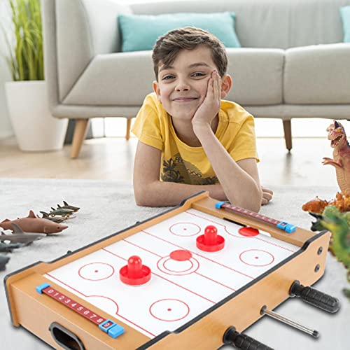 Hudhowks Mesa fútbol - Mesa futbolín y Air Hockey | Mesa Hockey Aire competición para niños y niñas, Juegos Mesa fútbol Mano para Interiores y Exteriores