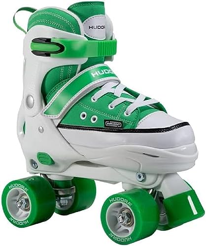 HUDORA Patines para Patines, Zapatillas para niños y jóvenes, Patines de Ruedas Ajustables – cómodos Patines quads, Disco